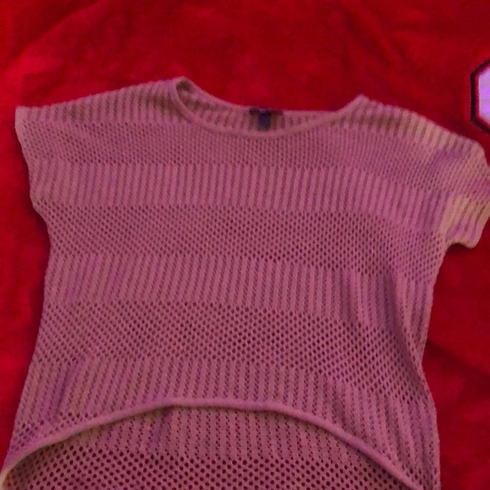 Netted pullover Tee